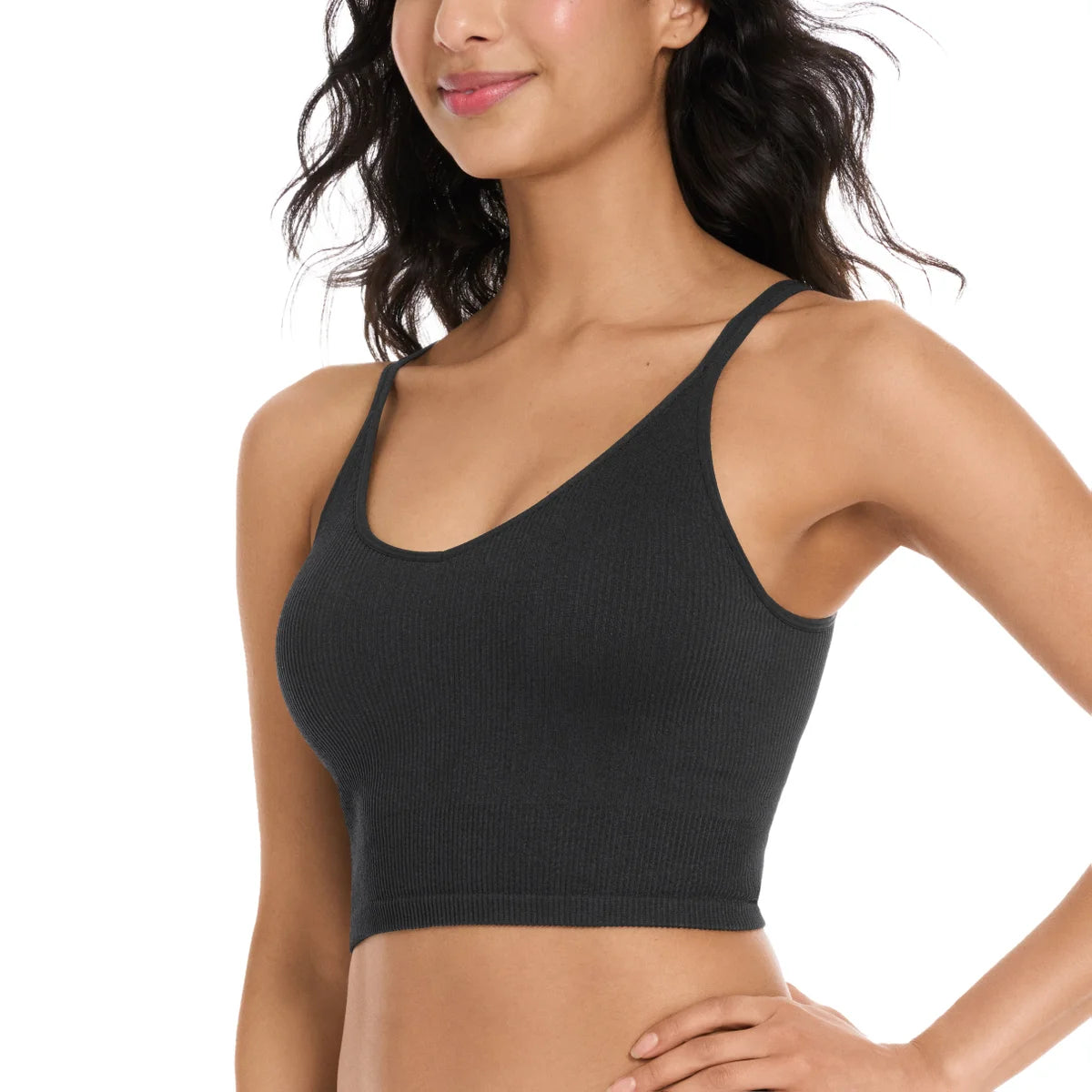 LEMON - Paquet de 2 Soutiens-Gorge de Yoga Côtelé-ribbed-yoga-bra-pack-costco-2843810-grey-gris-noir-black-4