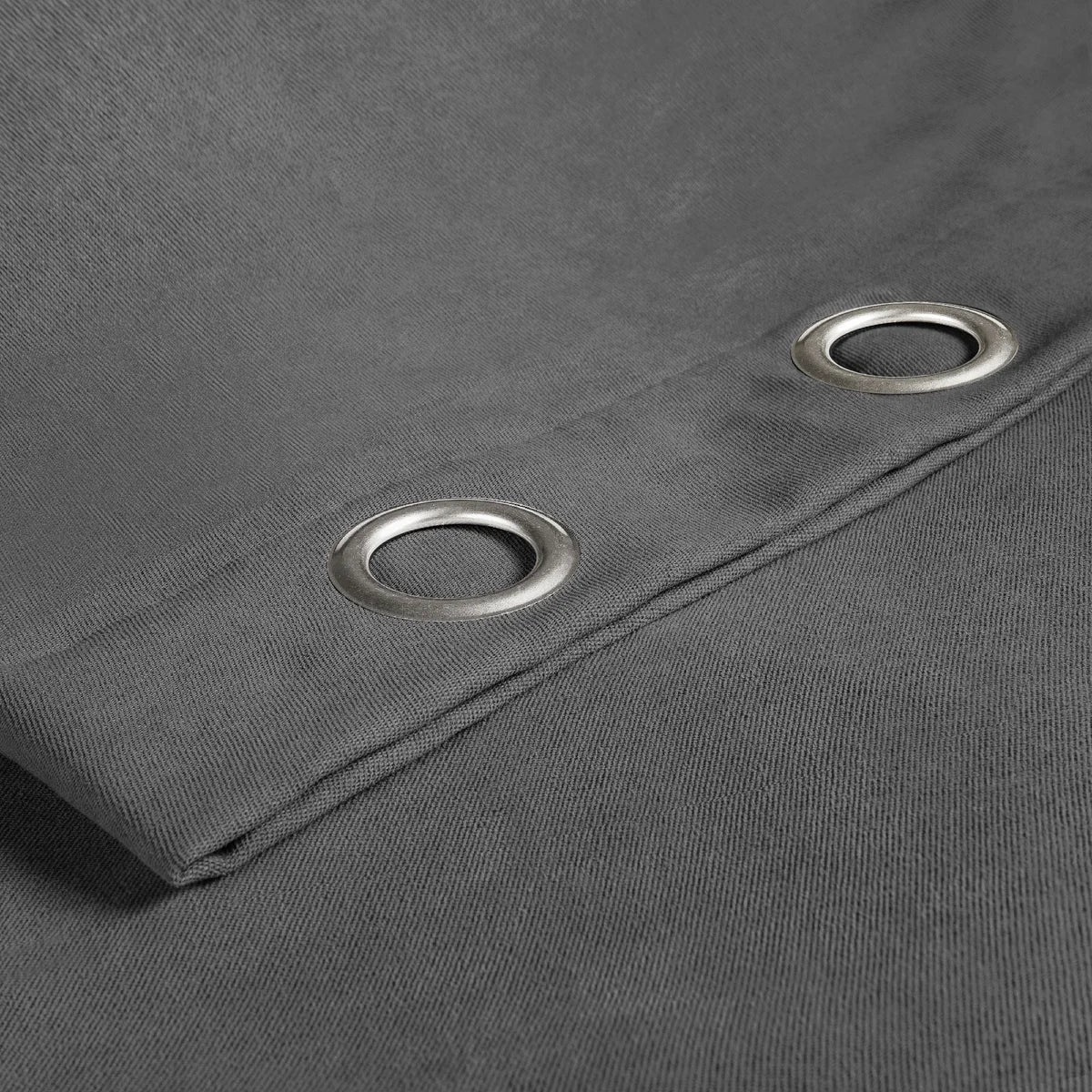 SUN+BLK - Ensemble de 2 Rideaux Totalement Obscurcissant Nantes-blackout-total-curtain-panel-pair-costco-4595113-dark-grey-gris-foncé-4