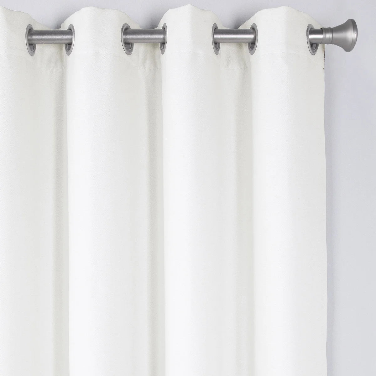 SUN+BLK - Ensemble de 2 Rideaux Totalement Obscurcissant Nantes-blackout-total-curtain-panel-pair-costco-4595120-white-blanc-2