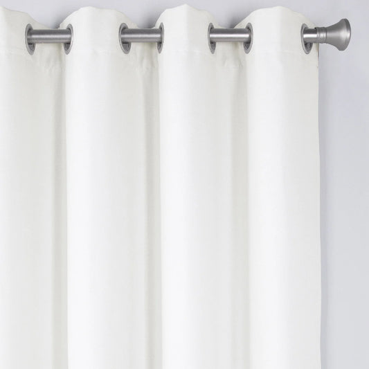 SUN+BLK - Ensemble de 2 Rideaux Totalement Obscurcissant Nantes-blackout-total-curtain-panel-pair-costco-4595120-white-blanc-2