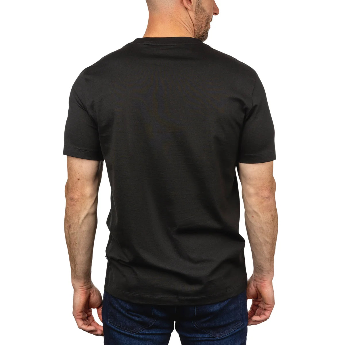 HUGO BOSS - Chandail à Manches Courtes pour Homme Tiburt-men's-short-sleeve-t-shirt-costco-1816155-noir-black-3