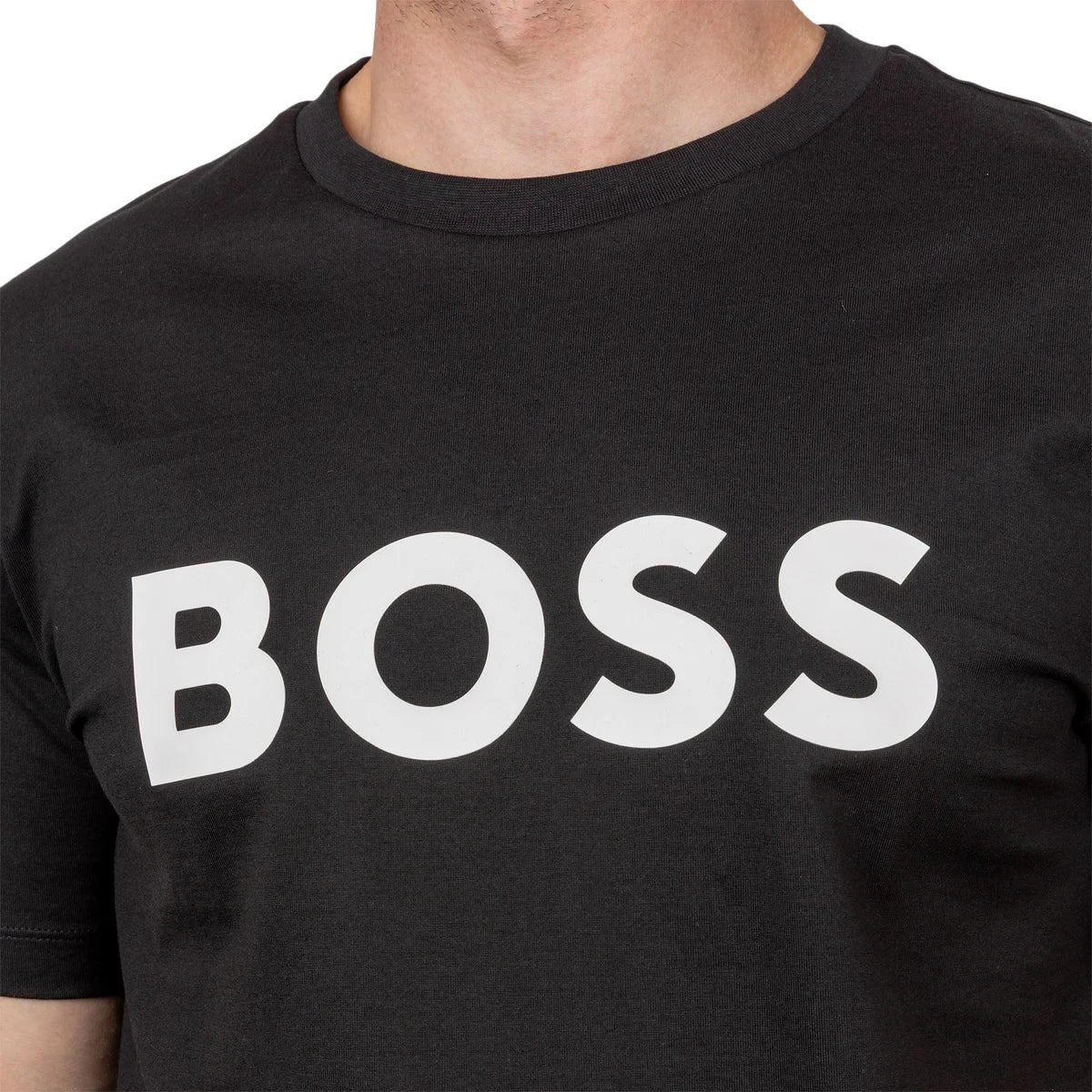 HUGO BOSS - Chandail à Manches Courtes pour Homme Tiburt-men's-short-sleeve-t-shirt-costco-1816155-noir-black-4
