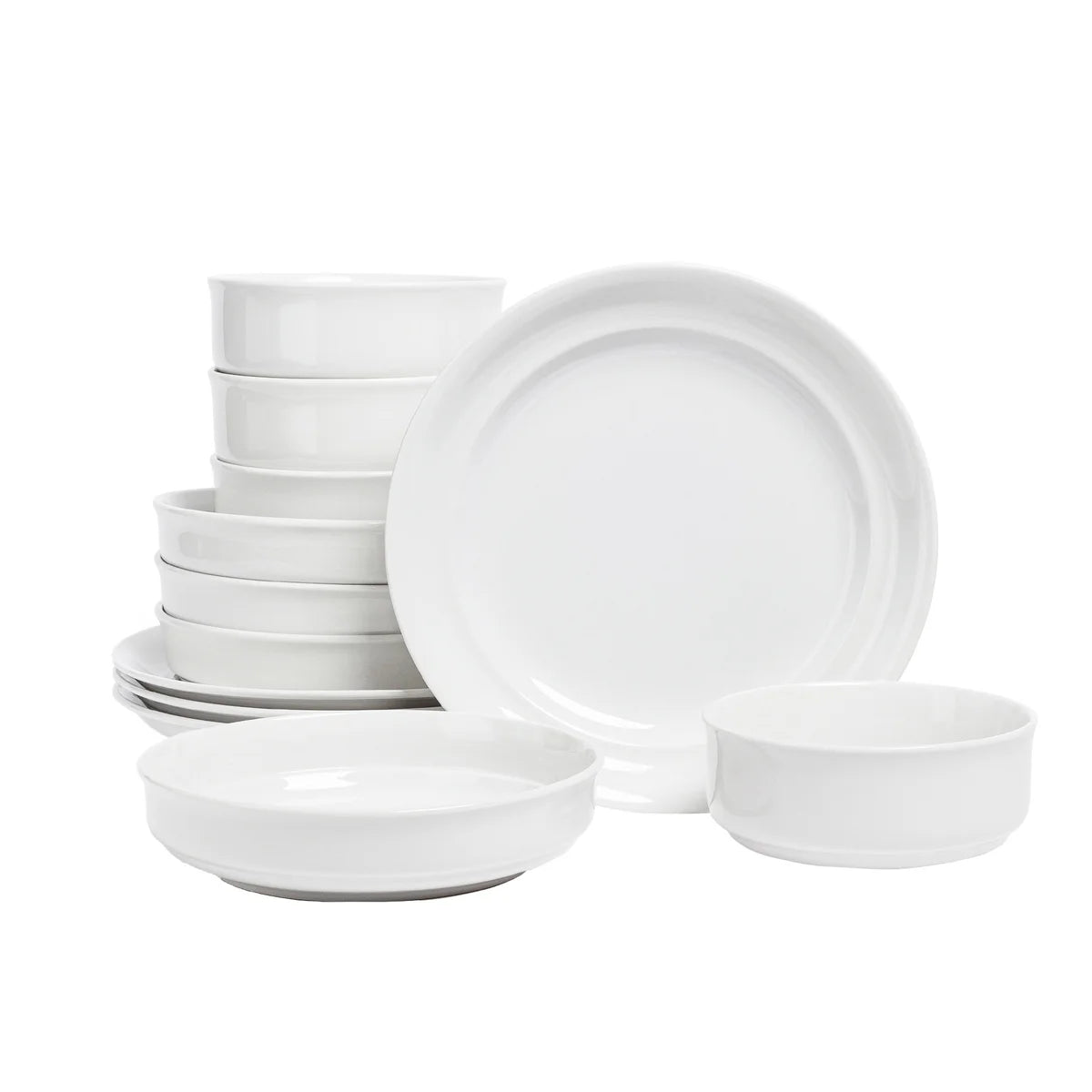 OVER & BACK - Service de Vaisselle de 12 Pièces en Porcelaine -pocerlain-dinnerware-set-costco-1796157