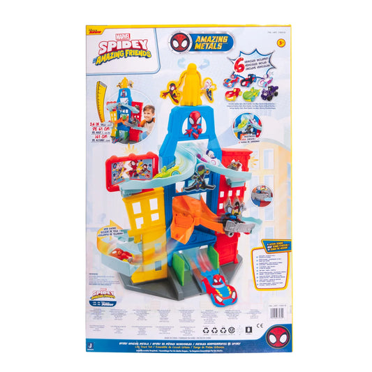 JAZWARES - Spidey et Ses Amis Extraordinaires Ensemble de Circuit Urbain Spidey en Métaux Incroyables-spidey-amazing-metals-city-track-set-costco-1785018-4