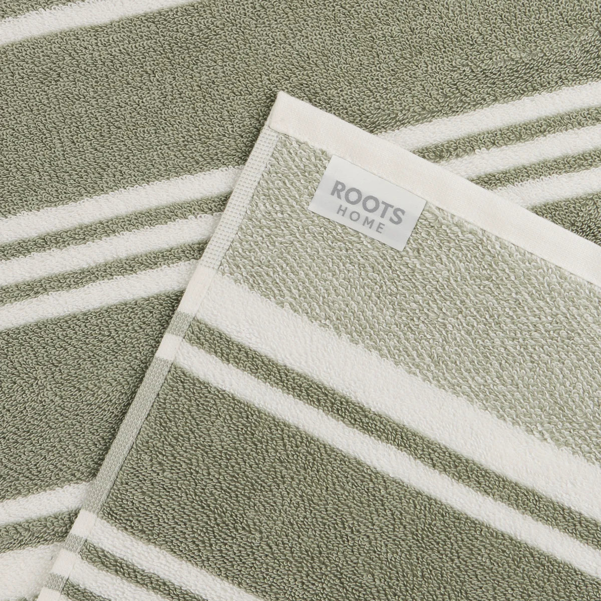 ROOTS HOME - Ensemble de 4 Serviettes à Main-pack-hand-towels-costco-1843361-green-vert-4