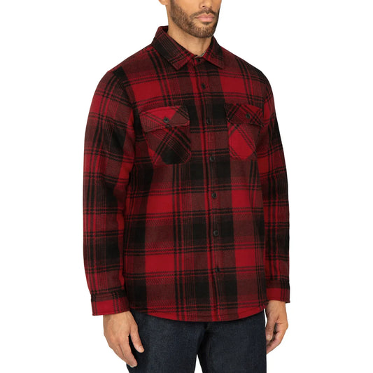 REALTREE - Veste Doublée en Sherpa Pour Homme-Mens-Sherpa-Lined-Jacket-Rouge-Red-1630548-1924688