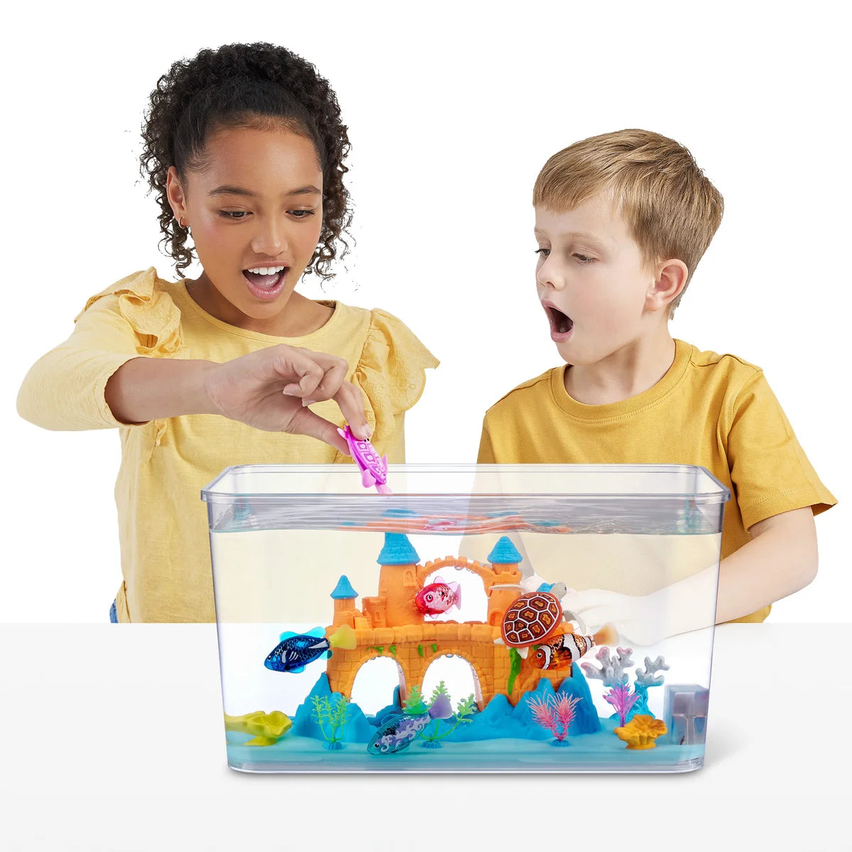 ZURU - Ensemble de Jeu d'Aquarium de Poissons Robo Alive-fish-tank-playset-costco-1784966-5