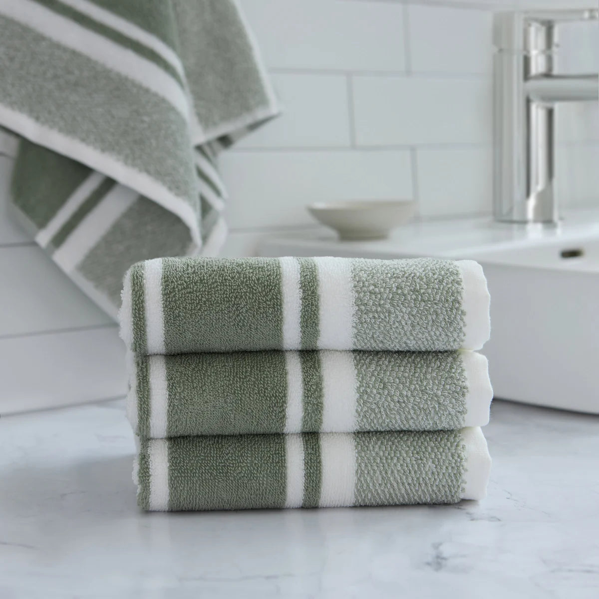 ROOTS HOME - Ensemble de 4 Serviettes à Main-pack-hand-towels-costco-1843361-green-vert-6