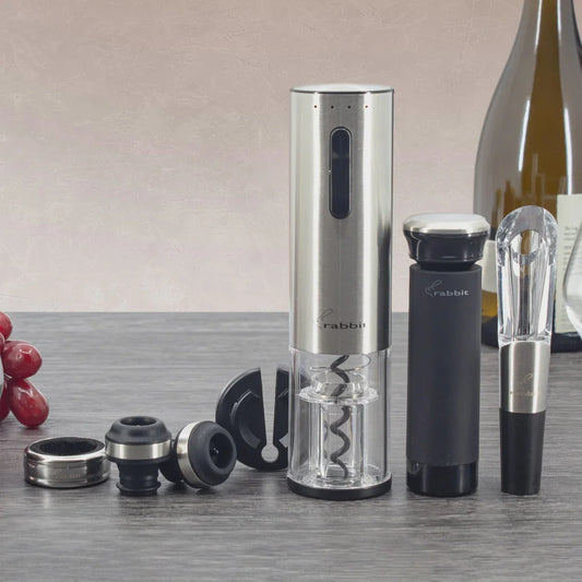 RABBIT - Ensemble de Tire-Bouchon Électrique de 7 Pièces pour le Vin-piece-electric-corkscrew-&-wine-set-costco-1831021-2