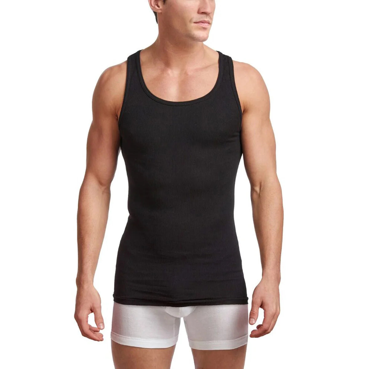 STANFIELD'S - Paquet de 4 Débardeurs Sport pour Homme-pack-athletic-tanks-men's-costco-1564853-black-noir-2