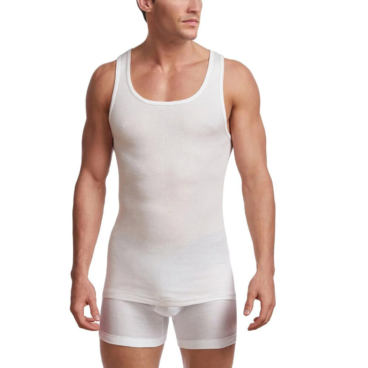 STANFIELD'S - Paquet de 4 Débardeurs Sport pour Homme-pack-athletic-tanks-men's-costco-1564853-white-blanc-2