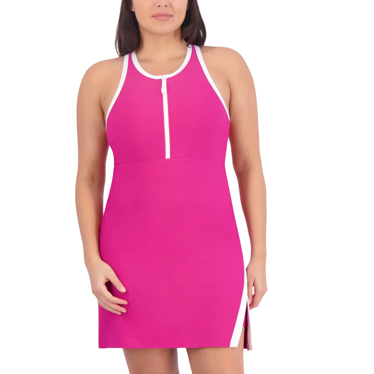 SAGE - Robe Sport avec Short Intérieur pour Femme-women's-active-dress-with-inner-short-costco-1871264-rose-pink