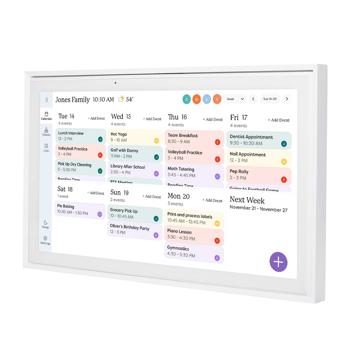SKYLIGHT - Calendrier Intelligent à Écran Tactile de 15 po *Boite Ouverte*-smart-calendar-touchscreen-in-costco-2779005-white-blanc