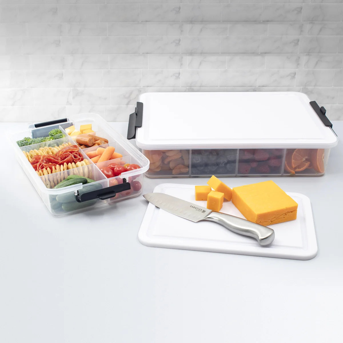 BUID-A-BOARD BY SABATIER - Ensemble de 2 Contenants SnackleBox-pack-costco-1906063-7