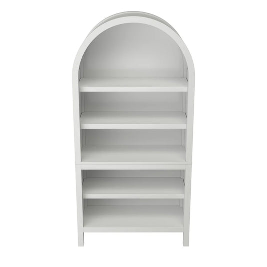 TRESANTI - Bibliothèque à Dessus Arrondi-arched-top-bookcase-mia-white-blanc-costco-1783090-BK754-F975-2