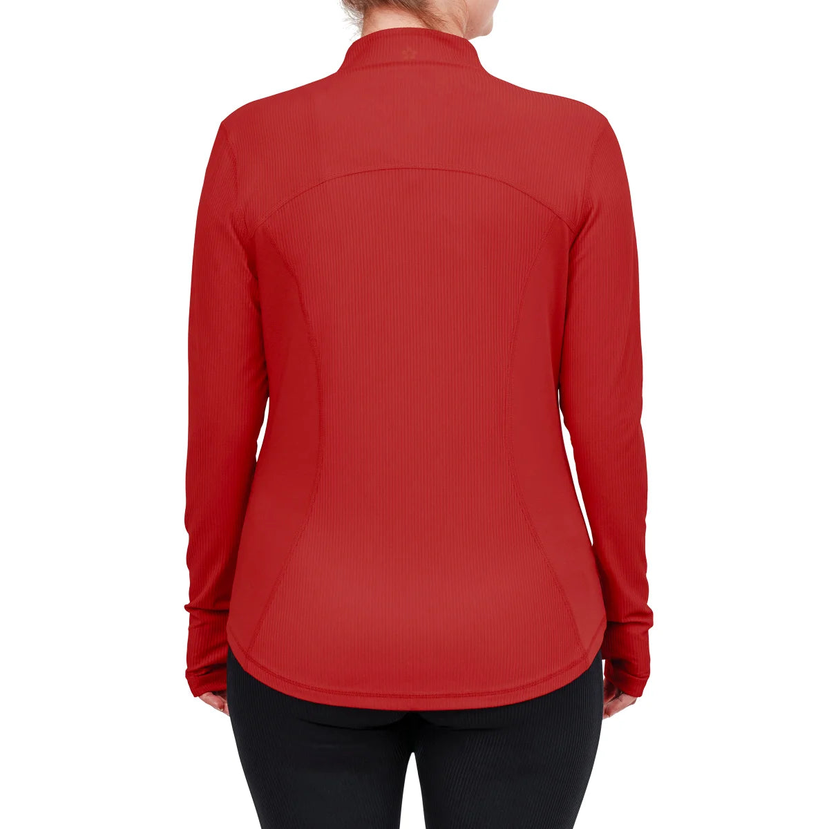 TUFF VEDA - Veste de Yoga Côtelée pour Femme-women's-ribbed-yoga-jacket-costco-6261002-rouge-red-4