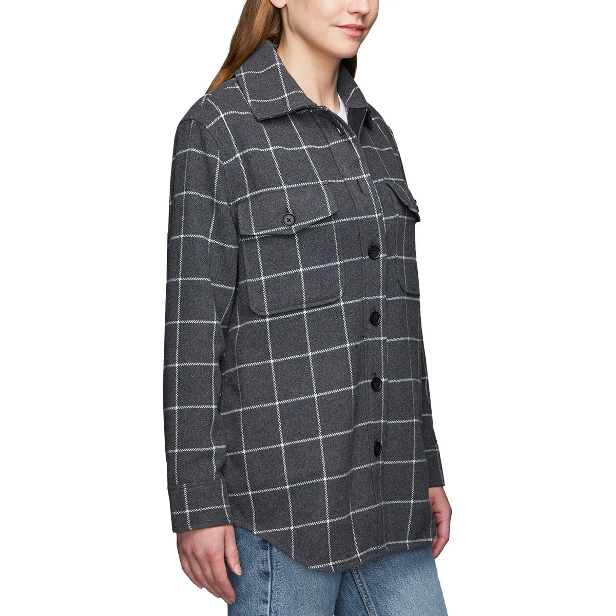 TILLEY - Veste à Carreaux pour Femme-PLAID-JACKET-WOMEN'S-1825500-GRIS-GREY-2