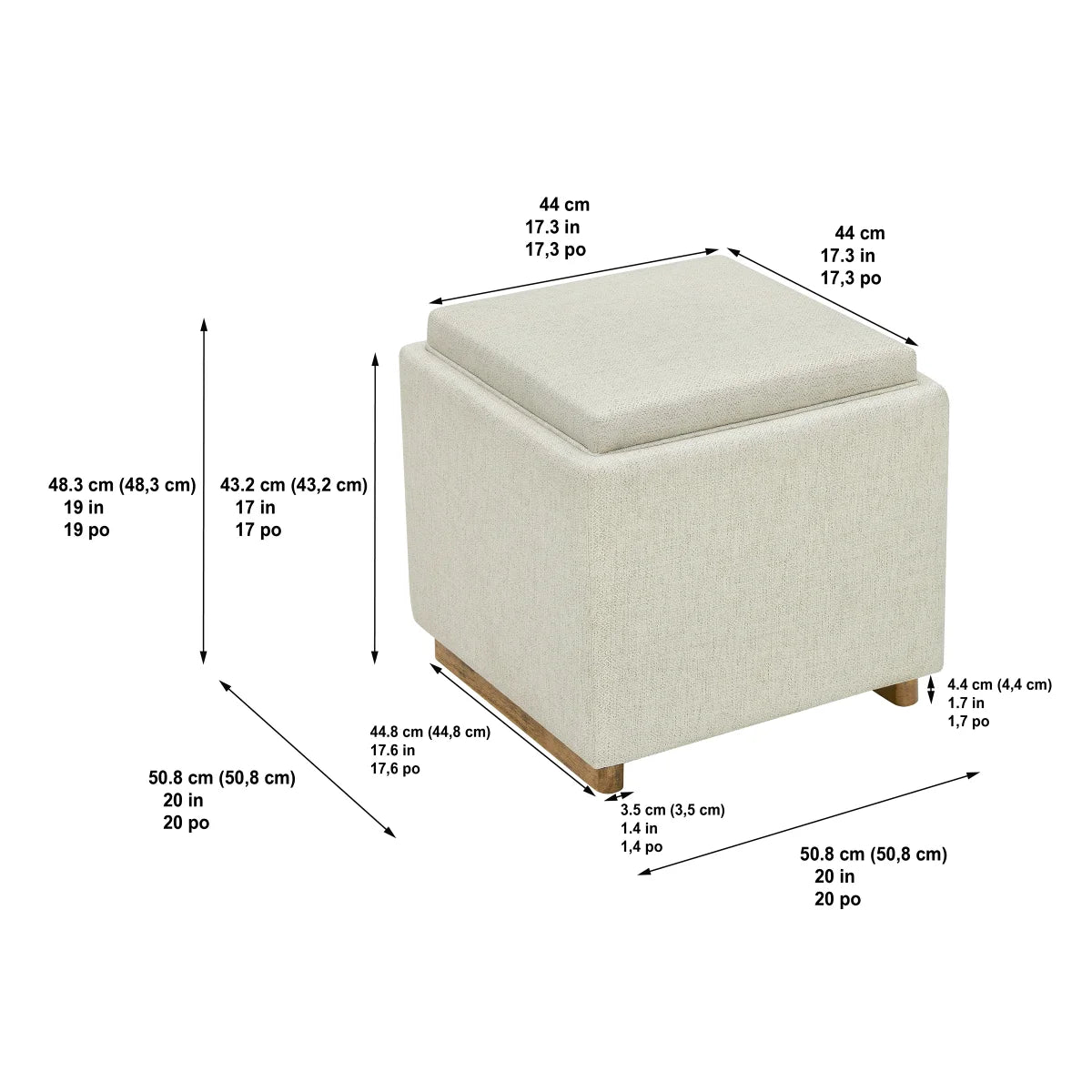 THOMASVILLE - Petit Pouf de Rangement en Tissu-small-fabric-storage-ottoman-costco-1861701-beige-8