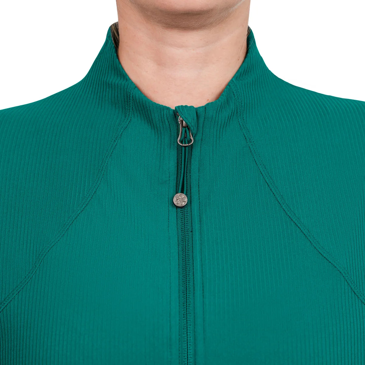 TUFF VEDA - Veste de Yoga Côtelée pour Femme-women's-ribbed-yoga-jacket-costco-6261002-green-vert-3
