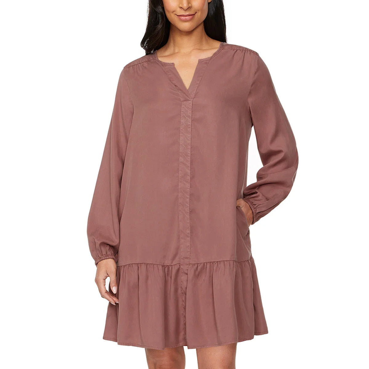 BUFFALO - Robe à Manches Longues pour Femme-women's-long-sleeve-dress-costco-1886253-rose-pink