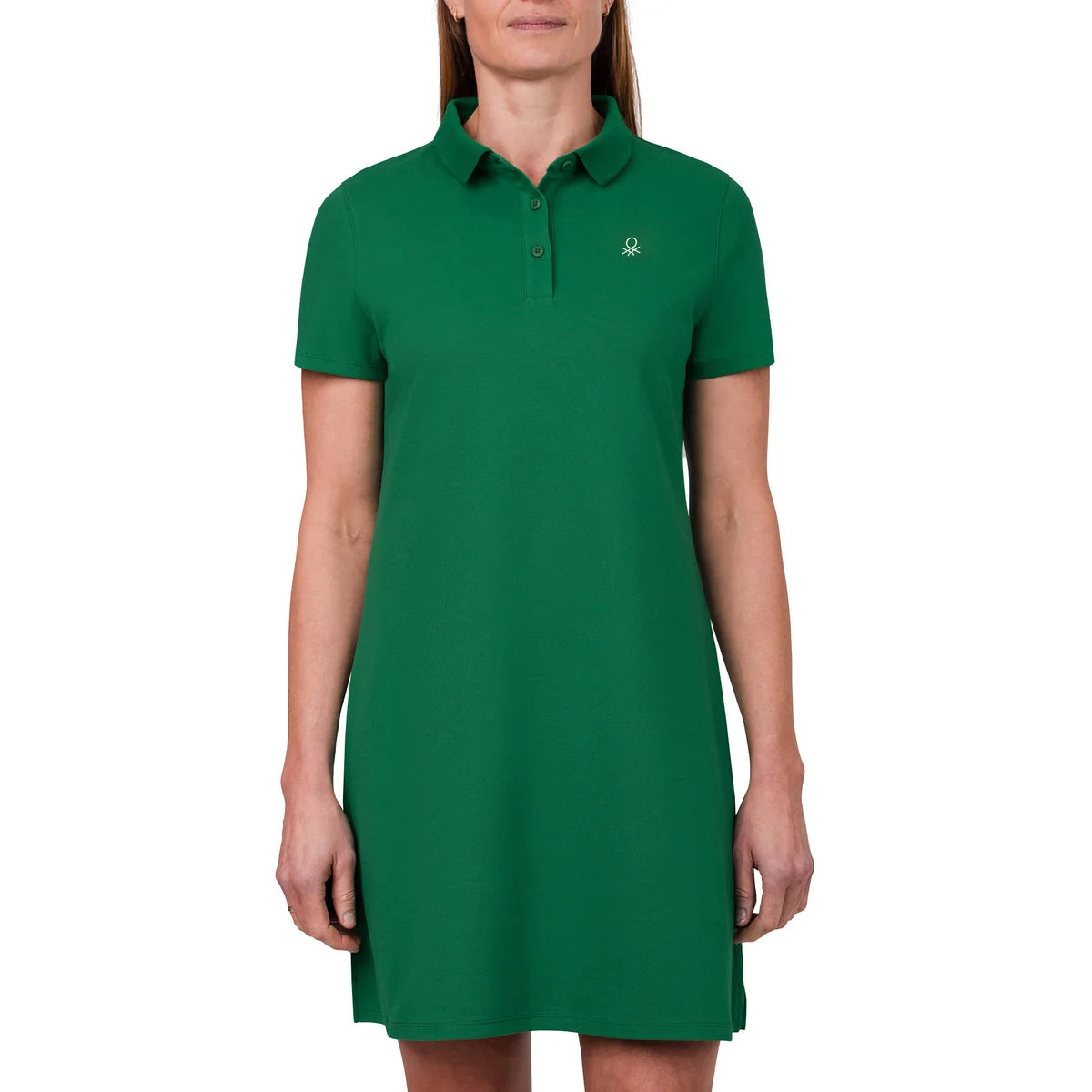 UNITED COLORS OF BENETTON Robe Polo à Manches Courtes pour Femme