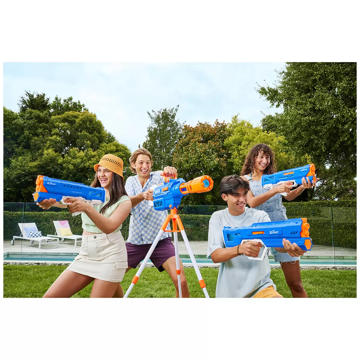 ZURU - Fusil à Eau Entièrement Motorisé Moto Soakers X-Shot-fully-motorized-water-blasters-costco-1739962-blue-bleu-6
