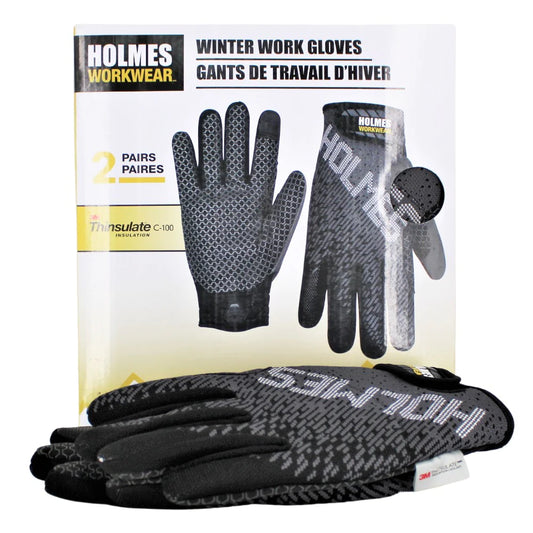 HOLMES WORKWEAR - 2 Paires de Gants de Travail d'Hiver