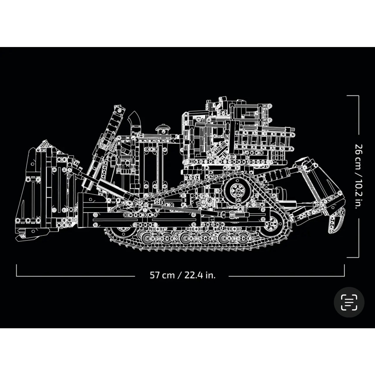 lego-bulldozer-d11-cat-télécommandé-technic-42131-7