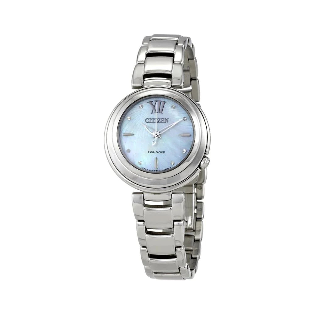 citizen-montre-femme-nacré-argent
