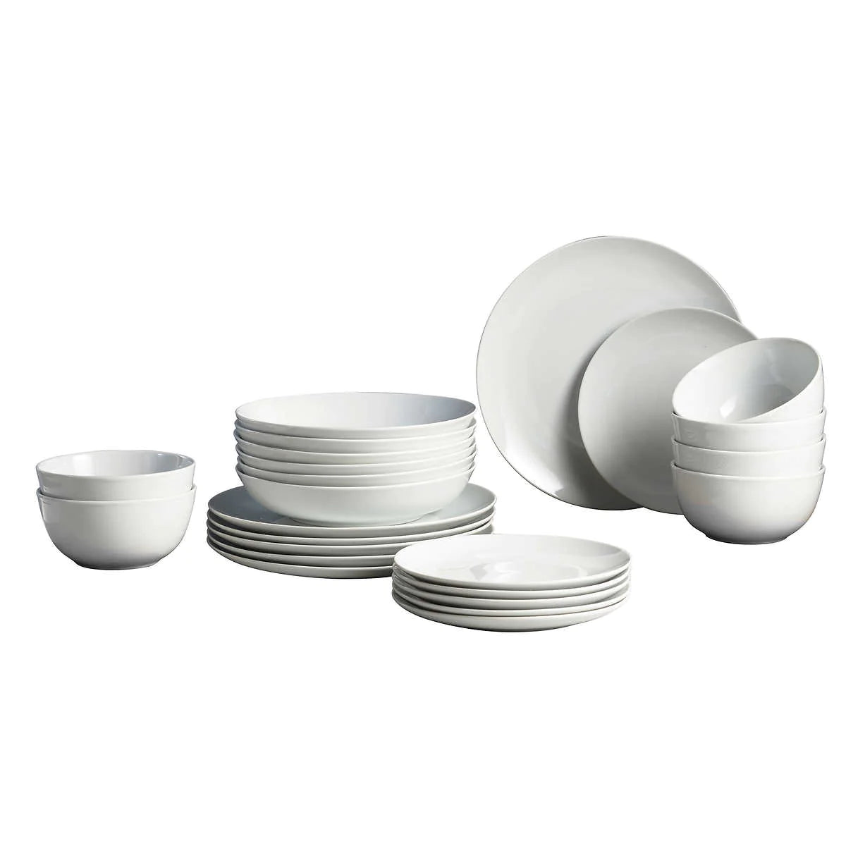 TRUDEAU 24 Piece Porcelain Dinnerware Set