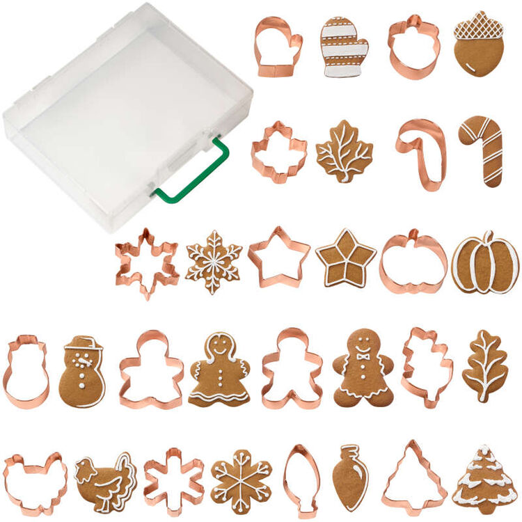 wilton-ensemble-emporte-pièces-biscuits-cuivre-copper-cookie-cutter-set