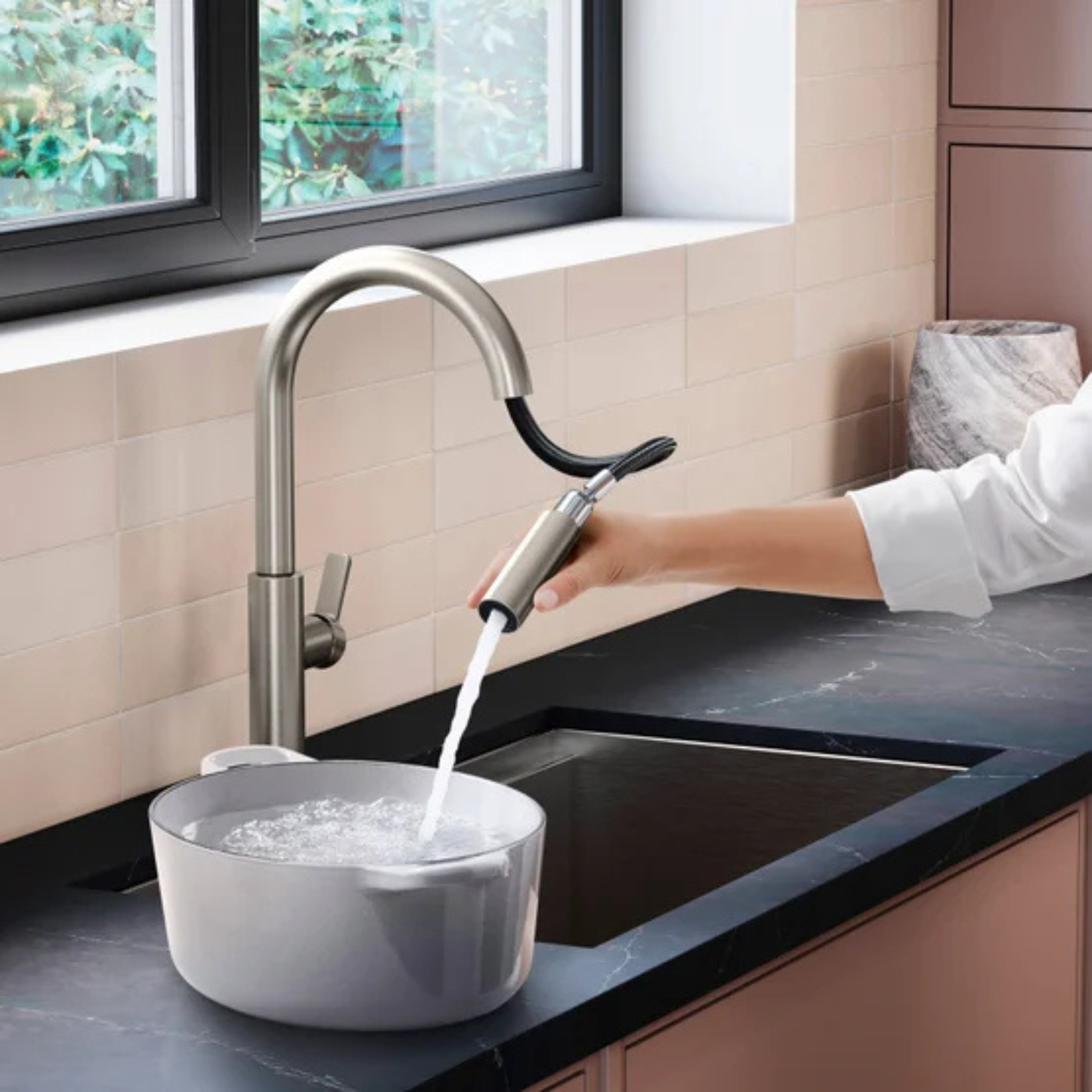 KOHLER - Robinet de Cuisine Rétractable Rodean-pull-down-kitchen-faucet-costco-acier-inoxydable-stainless-steel-costco-1806389-