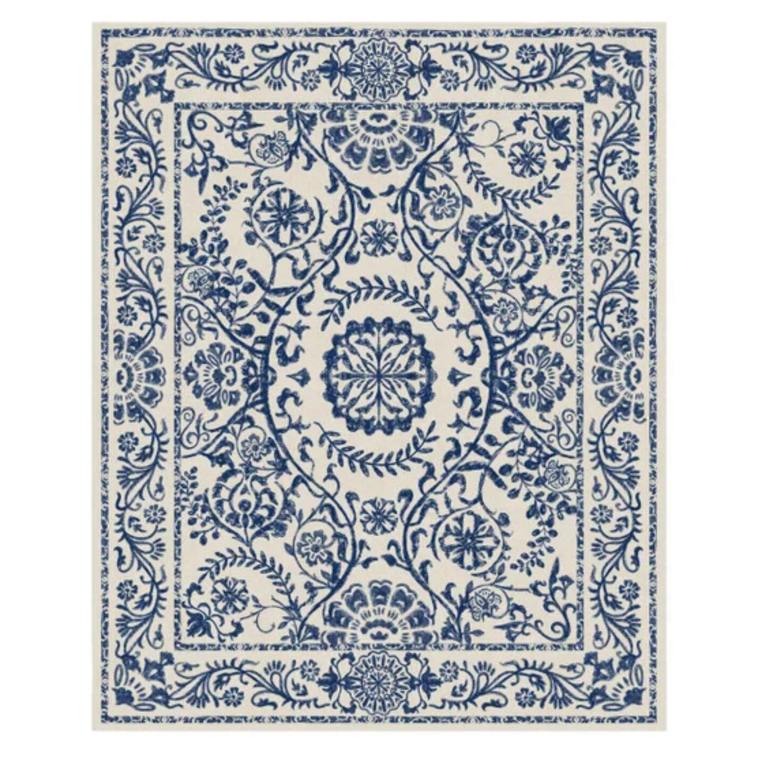 RUGGABLE - Tapis Lavable de 8 x 10 pi *Boite Ouverte*-washable-rug-costco-1837275-delphina-1858705-bleu-blue-5