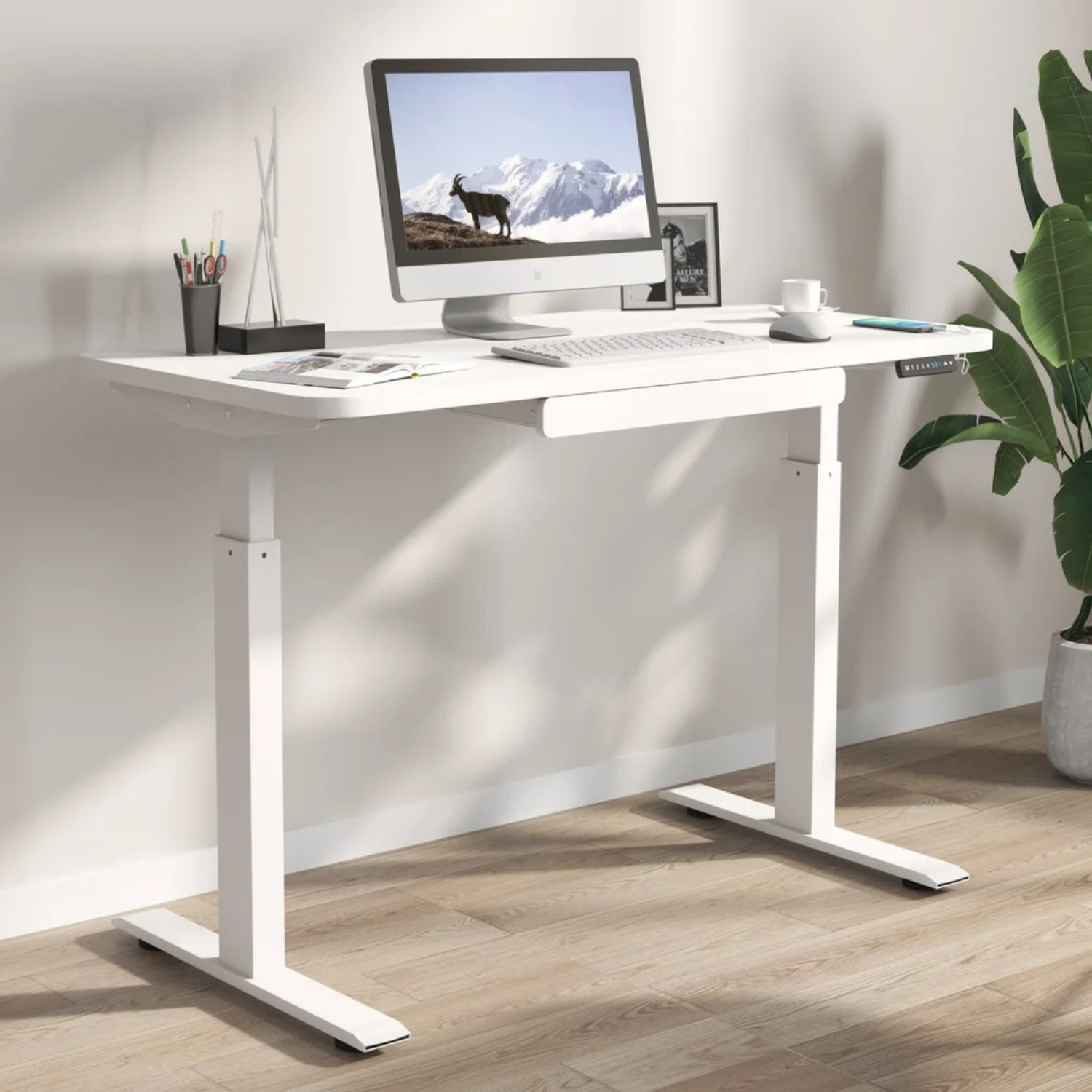 MOTIONWISE - Bureau Assis-Debout à Hauteur Réglable *Boite Ouverte*-height-adjustable-desk- costco-1500577-SDG48W