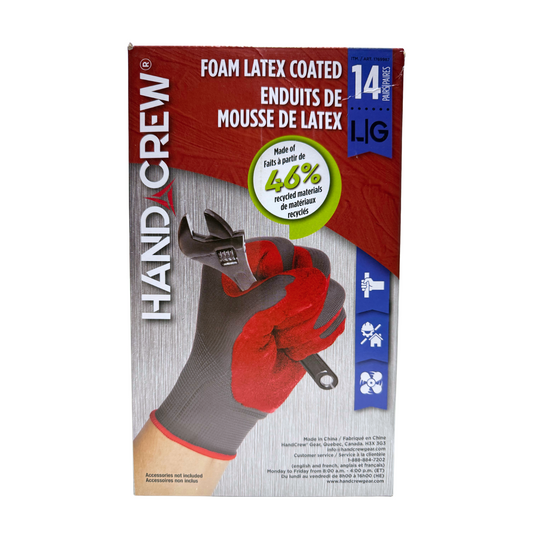 HANDCREW - Paquet de 14 Paires de Gants de Travail-pack-work-gloves-costco-1769987-red-black-noir-rouge