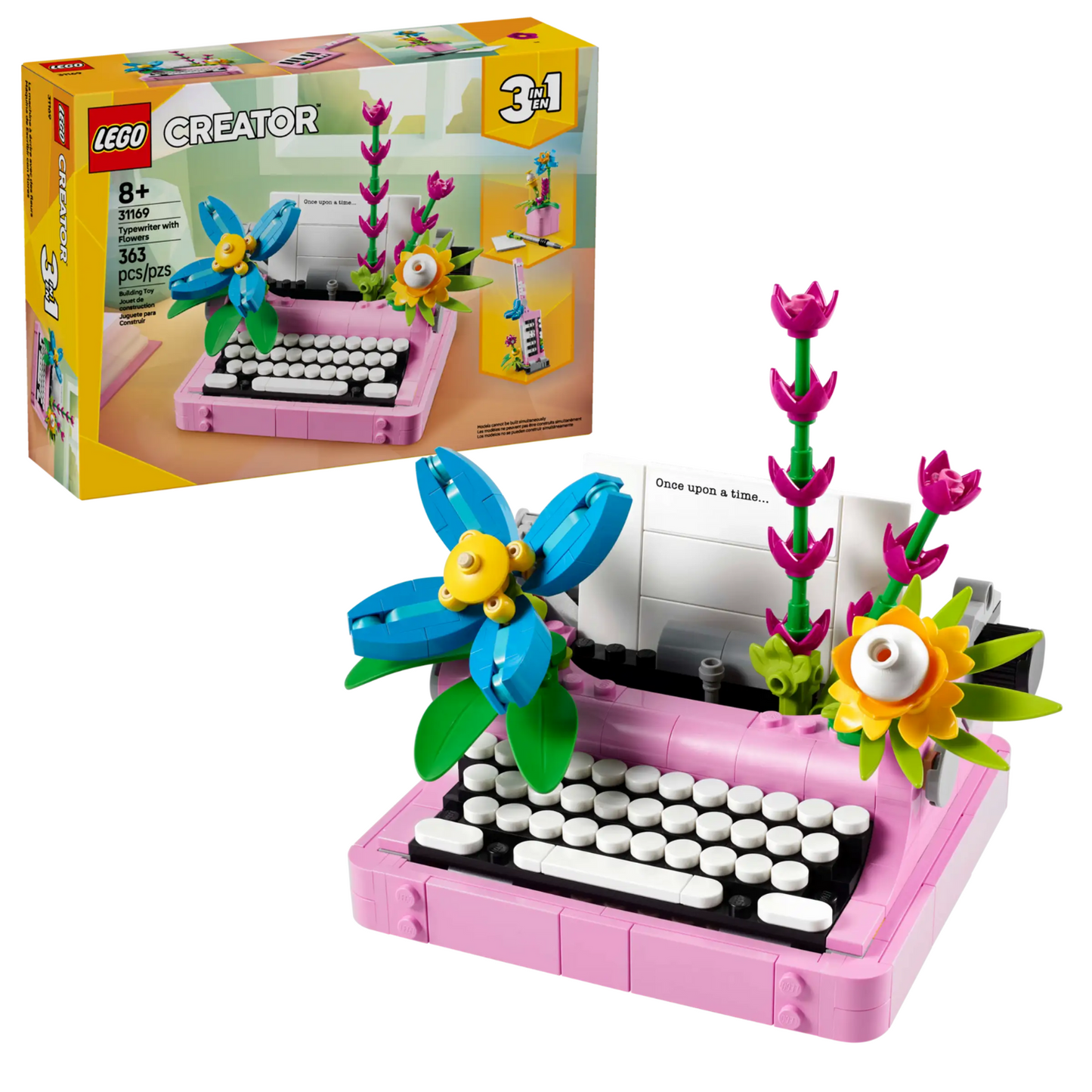 LEGO - La Machine à Écrire avec des Fleurs Creator 3 en 1 31169-typewritter-with-flowers-2707260-costco