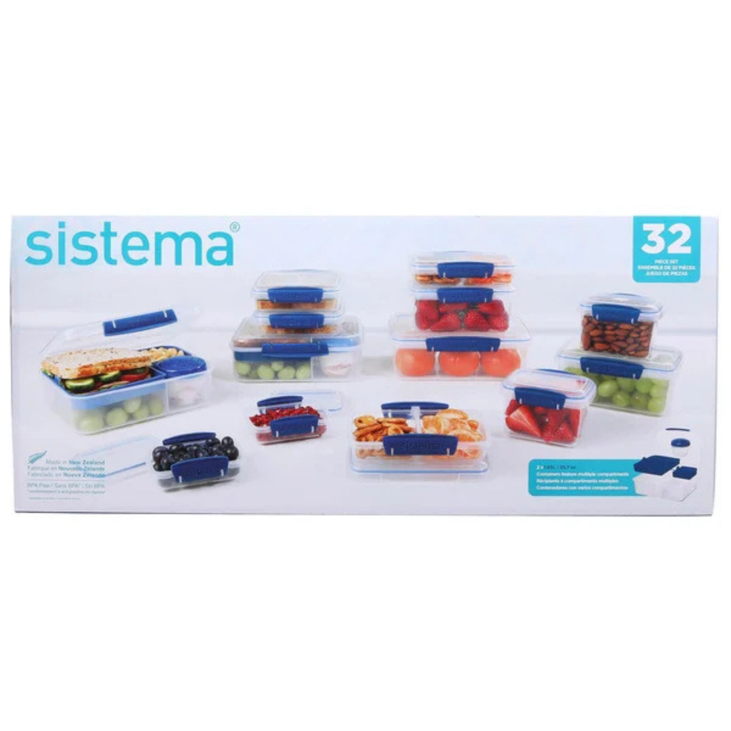 SISTEMA - Ensemble de Contenants Alimentaires, 32 Pièces-food-containes-pieces-costco-2033087
