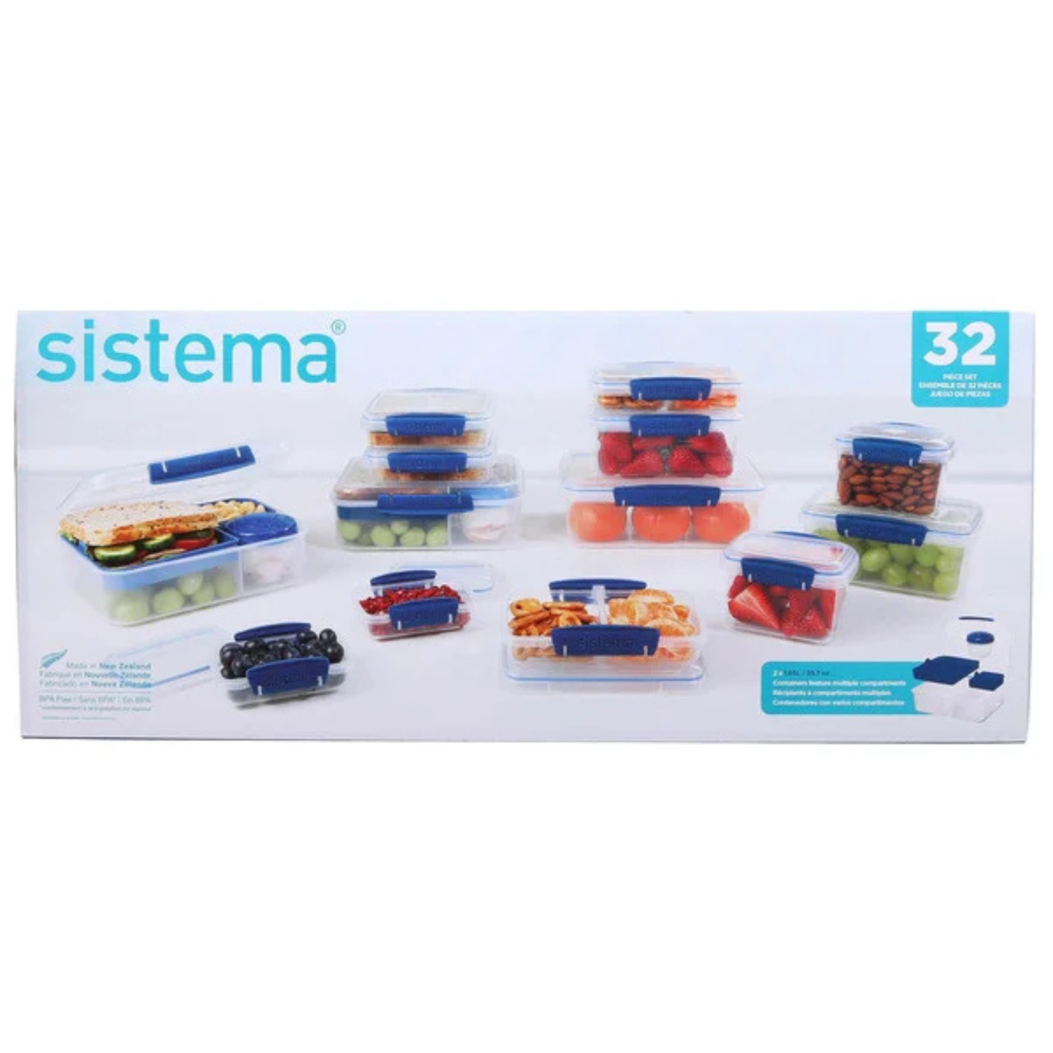 SISTEMA - Ensemble de Contenants Alimentaires, 32 Pièces-food-containes-pieces-costco-2033087