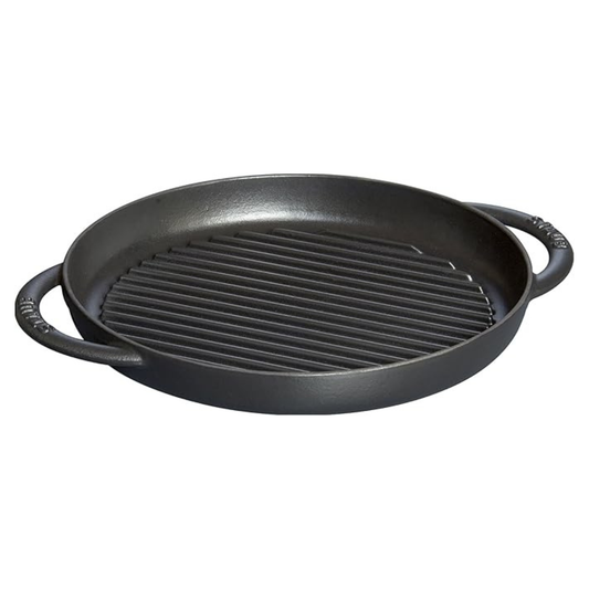 STAUB - Poêle à Griller en Fonte Émaillée-enameled-cast-iron-grill-pan-costco-1894933