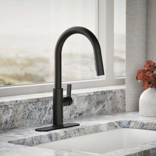 KOHLER - Robinet de Cuisine Rétractable Rodean-pull-down-kitchen-faucet-costco-mat-black-matte-noir-costco-1806389