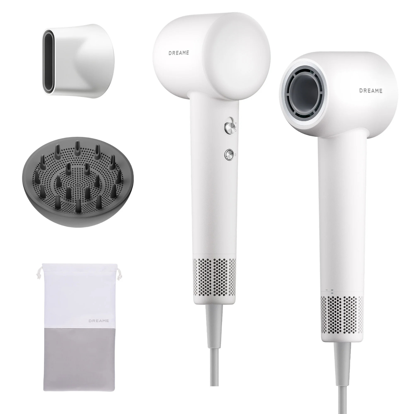 DREAME - Sèche-Cheveux Haute Vitesse Gleam *Boite Ouverte*-high-speed-hair-dryer-costco-2981187-white-blanc