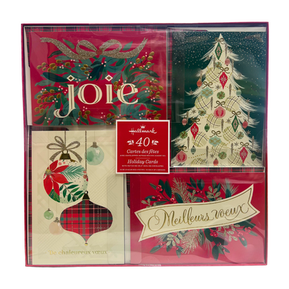 HALLMARK - Ensemble de 40 Cartes des Fêtes-pack-holiday cards-french-only-5