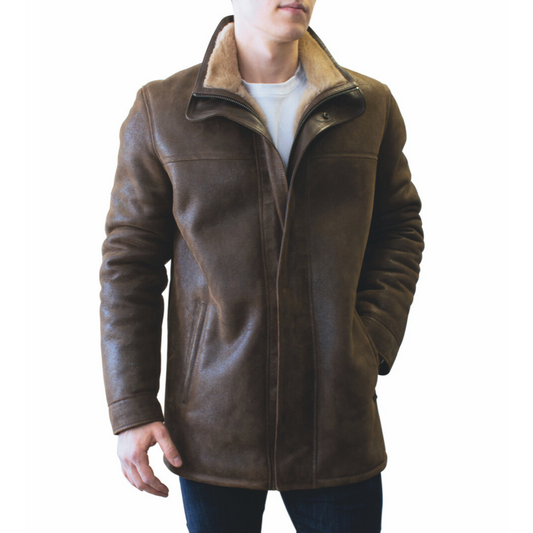 rbh-ricardo-veste-à-double-col-montant-en-cuir-de-mouton-pour-homme-men's-sheepskin-double-collar-jacket-brown-brun