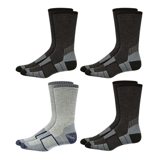 kirkland-signature-paquet-4-paires-chaussettes-entièrement-coussinées-mélange-laine-mérinos-merino-wool-blend-pairs-pack-full-cushion-socks