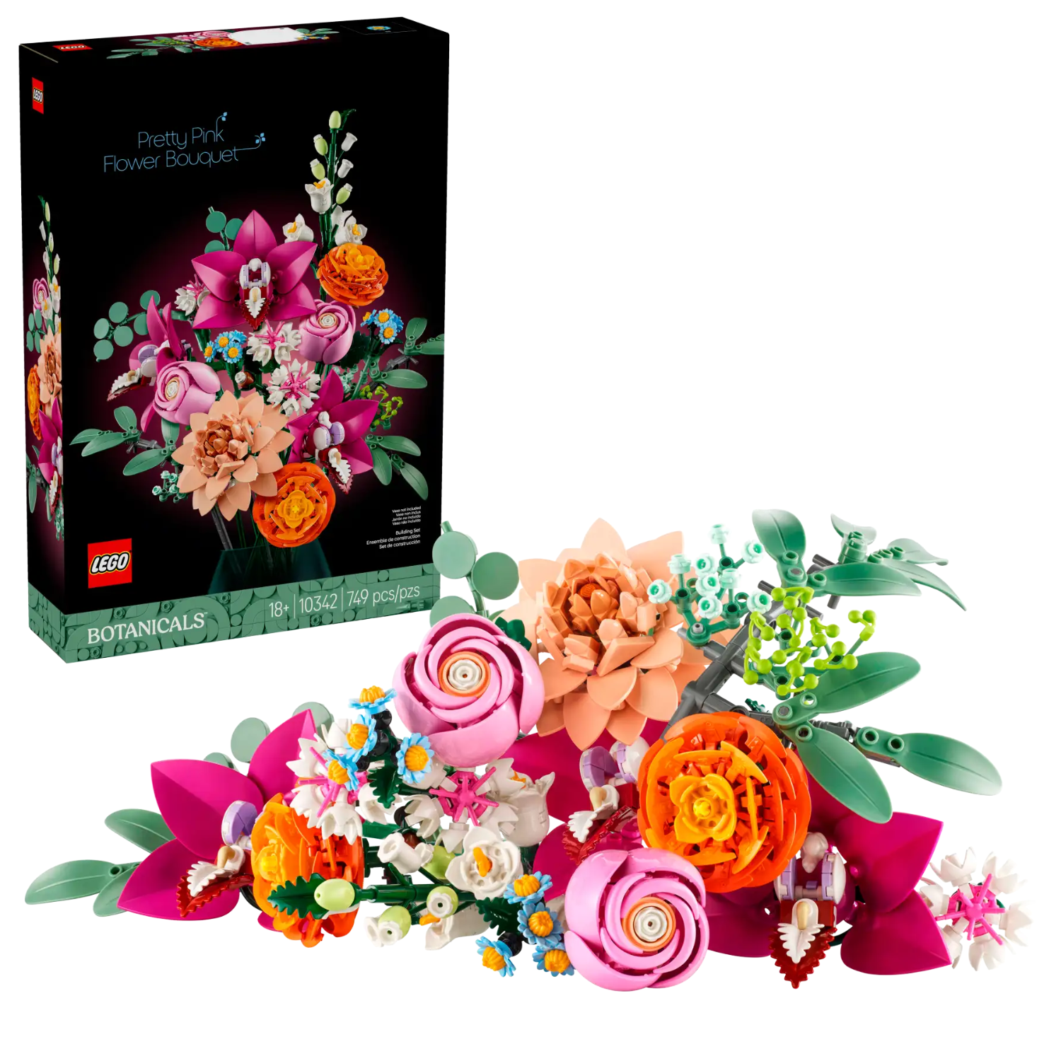 LEGO - Le Jolie Bouquet de Fleurs Roses Botanicals 10342-pretty-pink-flower-bouquet-costco-2510342