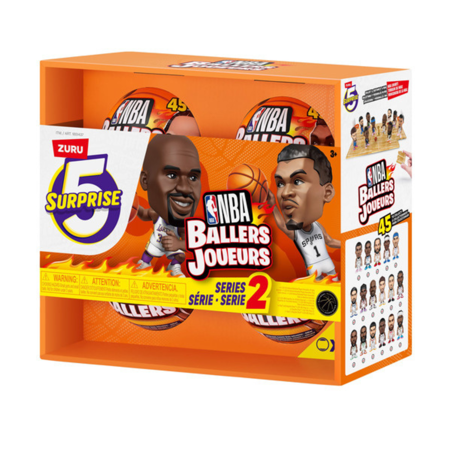 ZURU - Paquet de 4 Balles Surprises Joueurs NBA Série 2