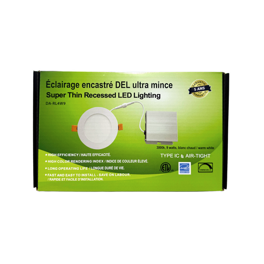 Éclairage Encastré DEL Ultra Mince