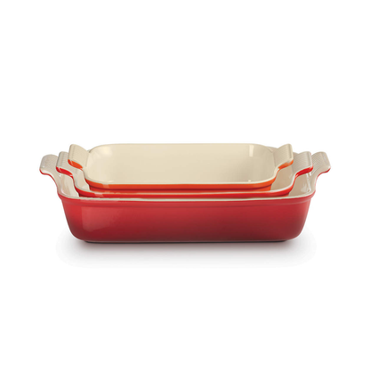 LE CREUSET - Ensemble de 3 Plats Rectangulaires en Céramique-set-of-3-rectangular-dishes-costco-2
