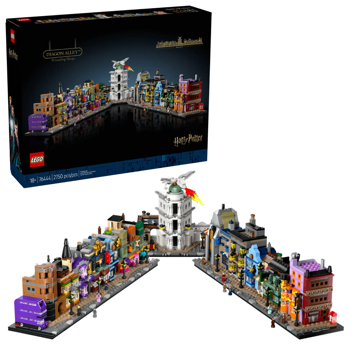 LEGO - Les Boutiques Magiques du Chemin de Traverse Harry Potter 76444-diagon-alley-wizarding-shops-costco-2576444