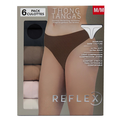 REFLEX - Paquet de 6 Culottes Tangas-pack-thong-1871120-costco-rose-pink